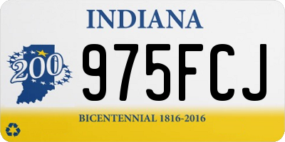 IN license plate 975FCJ