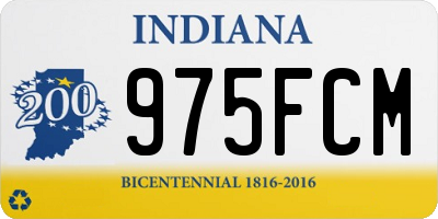 IN license plate 975FCM