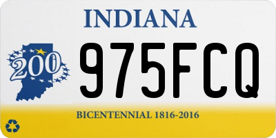 IN license plate 975FCQ