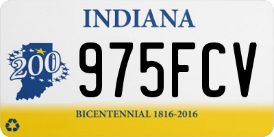IN license plate 975FCV