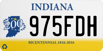 IN license plate 975FDH