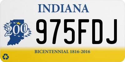 IN license plate 975FDJ