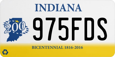 IN license plate 975FDS