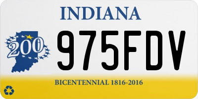 IN license plate 975FDV