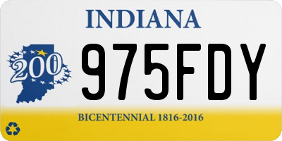 IN license plate 975FDY