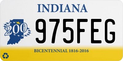 IN license plate 975FEG