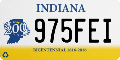 IN license plate 975FEI