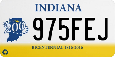 IN license plate 975FEJ
