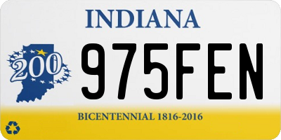 IN license plate 975FEN