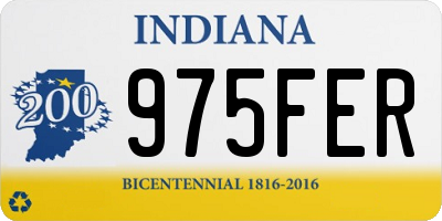 IN license plate 975FER