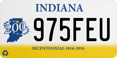 IN license plate 975FEU