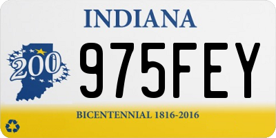 IN license plate 975FEY