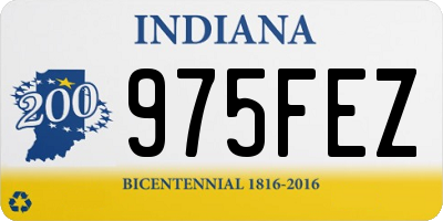 IN license plate 975FEZ