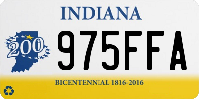 IN license plate 975FFA
