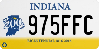 IN license plate 975FFC
