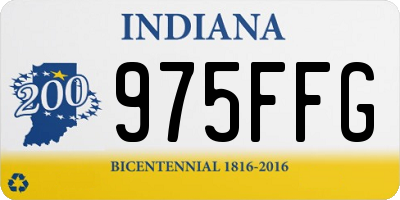 IN license plate 975FFG