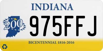 IN license plate 975FFJ