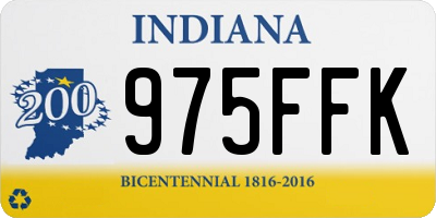 IN license plate 975FFK