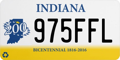 IN license plate 975FFL
