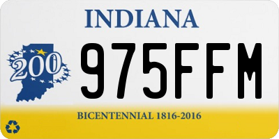 IN license plate 975FFM