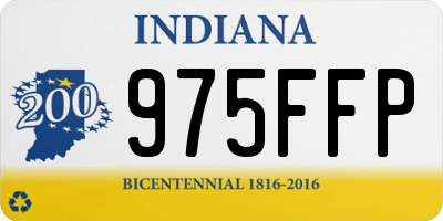 IN license plate 975FFP