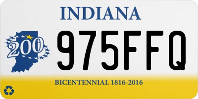 IN license plate 975FFQ