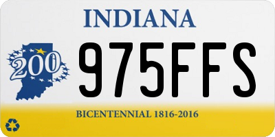 IN license plate 975FFS