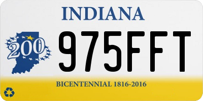 IN license plate 975FFT