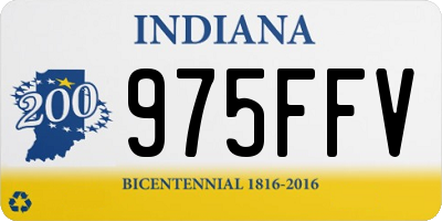 IN license plate 975FFV