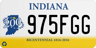 IN license plate 975FGG