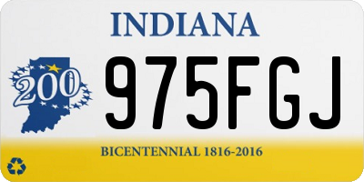 IN license plate 975FGJ