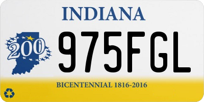 IN license plate 975FGL