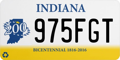 IN license plate 975FGT