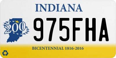 IN license plate 975FHA
