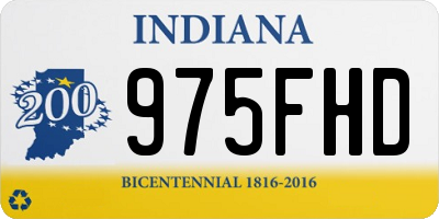 IN license plate 975FHD