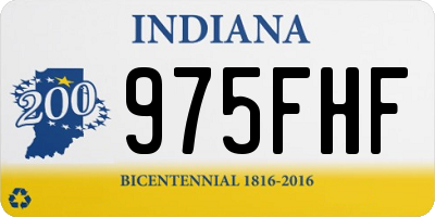 IN license plate 975FHF