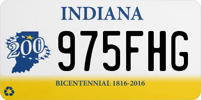 IN license plate 975FHG