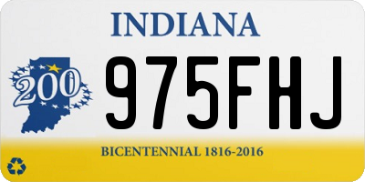IN license plate 975FHJ