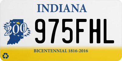 IN license plate 975FHL