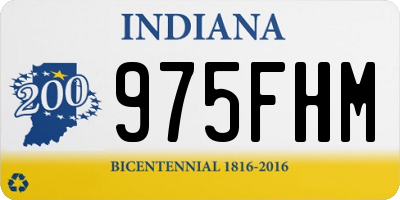 IN license plate 975FHM