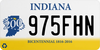 IN license plate 975FHN