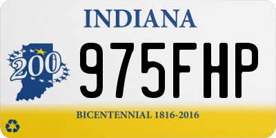 IN license plate 975FHP