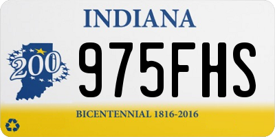 IN license plate 975FHS