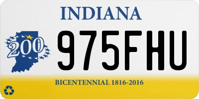 IN license plate 975FHU