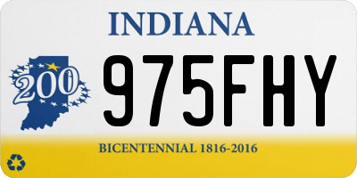 IN license plate 975FHY