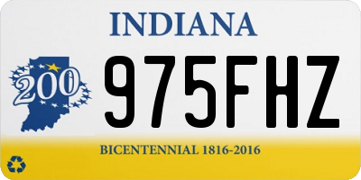 IN license plate 975FHZ
