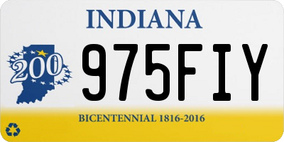 IN license plate 975FIY