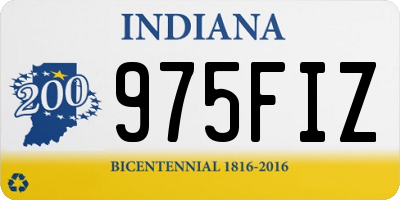 IN license plate 975FIZ