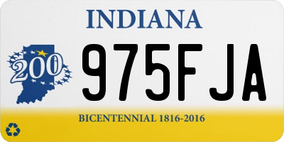 IN license plate 975FJA
