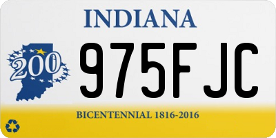 IN license plate 975FJC